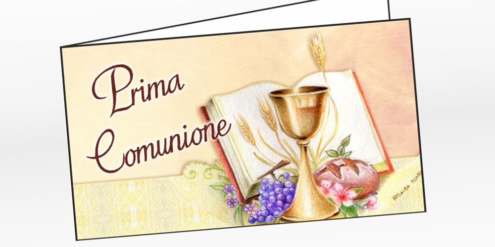 COSA SCRIVERE SUL BIGLIETTINO DELLA BOMBONIERA PER LA PRIMA COMUNIONE