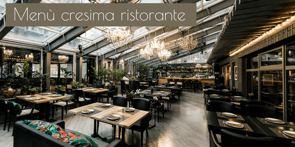 Menù per la cresima nel ristorante perfetto